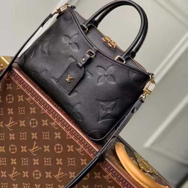 Louis Vuitton LV Women Trianon PM Bag Black Embossed Grained Cowhide Leather - Image 2