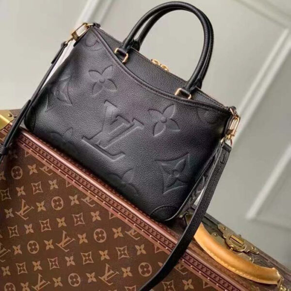 Louis Vuitton LV Women Trianon PM Bag Black Embossed Grained Cowhide Leather - Image 3
