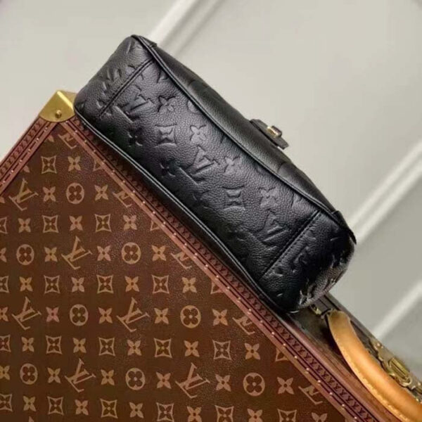 Louis Vuitton LV Women Trianon PM Bag Black Embossed Grained Cowhide Leather - Image 6