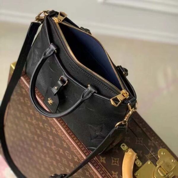 Louis Vuitton LV Women Trianon PM Bag Black Embossed Grained Cowhide Leather - Image 5