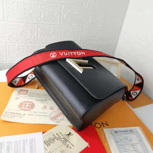 Louis Vuitton LV Women Twist MM Handbg Black Epi Grained Cowhide Leather - Image 5