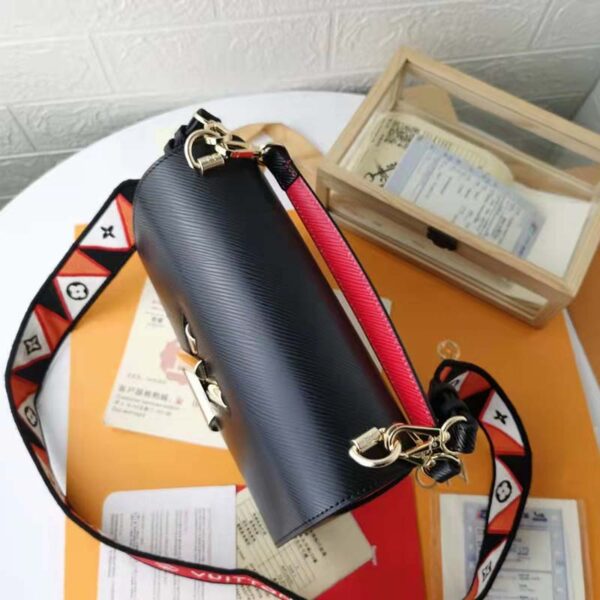 Louis Vuitton LV Women Twist MM Handbg Black Epi Grained Cowhide Leather - Image 6
