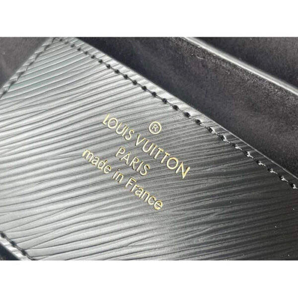 Louis Vuitton LV Women Twist MM Handbag Black Epi Grained Leather Monogram Flower - Image 10