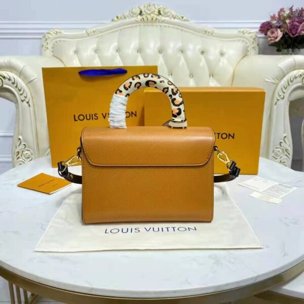 Louis Vuitton LV Women Twist MM Handbag Gold Cipango Epi Grained - Image 6