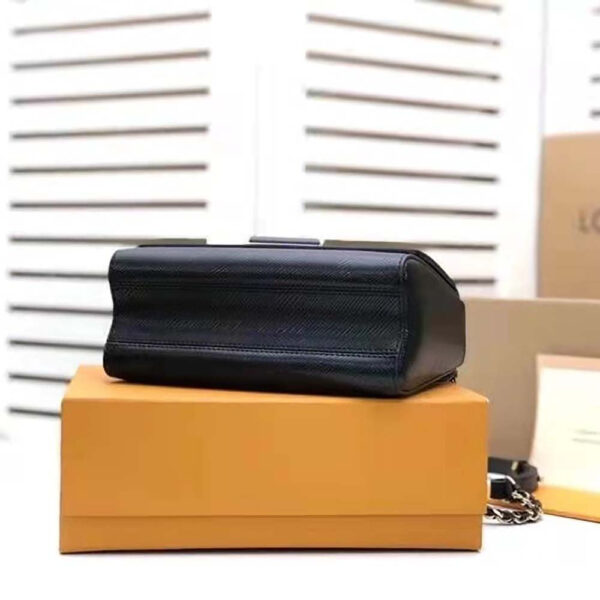 Louis Vuitton LV Women Twist MM Handbag M57517 in Grained Epi Calfskin-Black - Image 6