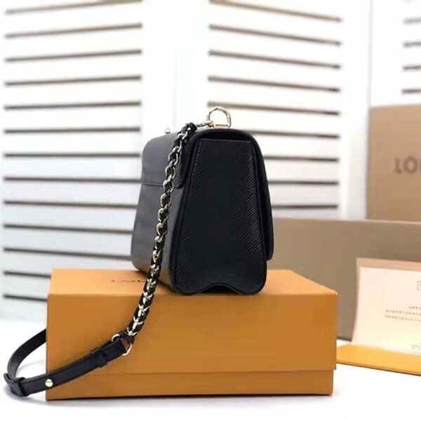 Louis Vuitton LV Women Twist MM Handbag M57517 in Grained Epi Calfskin-Black - Image 2