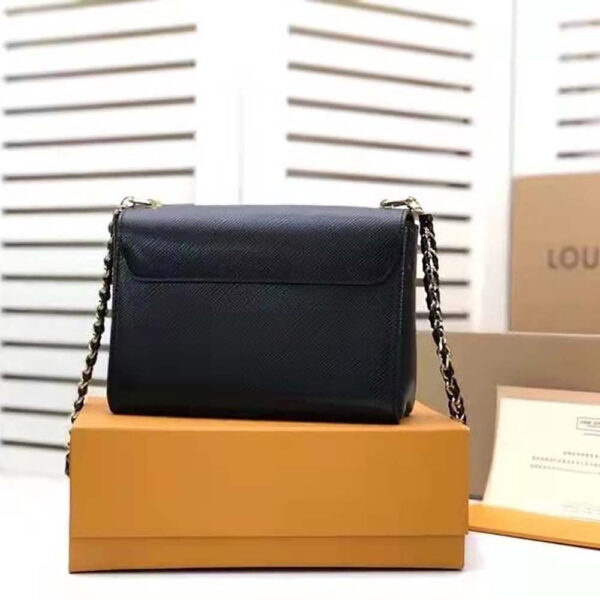 Louis Vuitton LV Women Twist MM Handbag M57517 in Grained Epi Calfskin-Black - Image 3