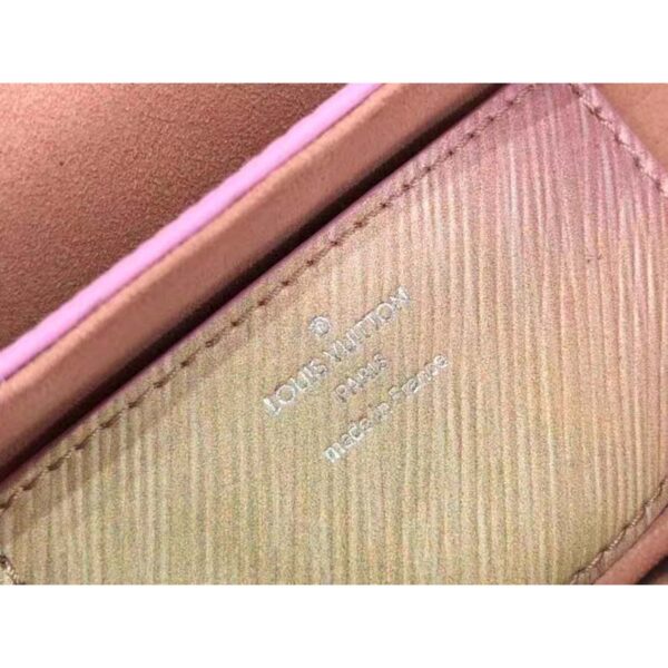 Louis Vuitton LV Women Twist MM Handbag Pink Epi Grained Cowhide Leather - Image 7