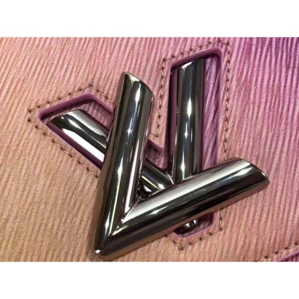 Louis Vuitton LV Women Twist MM Handbag Pink Epi Grained Cowhide Leather - Image 8