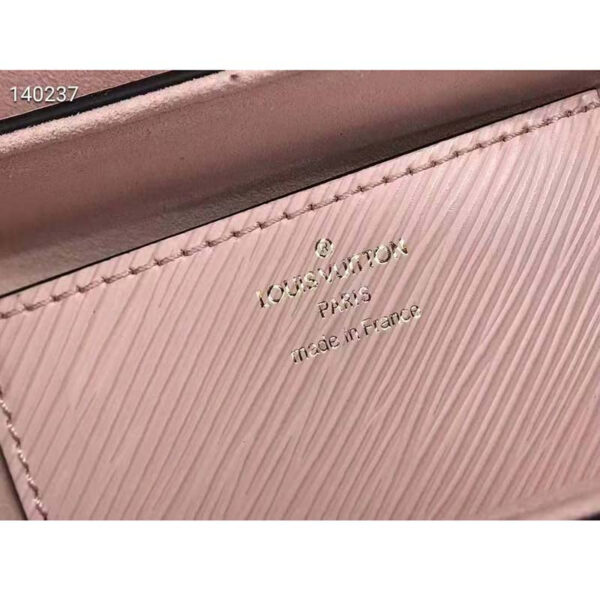 Louis Vuitton LV Women Twist MM Handbag Pink Epi Smooth Grained Leather - Image 8