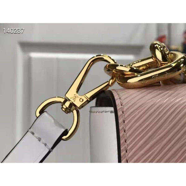 Louis Vuitton LV Women Twist MM Handbag Pink Epi Smooth Grained Leather - Image 7