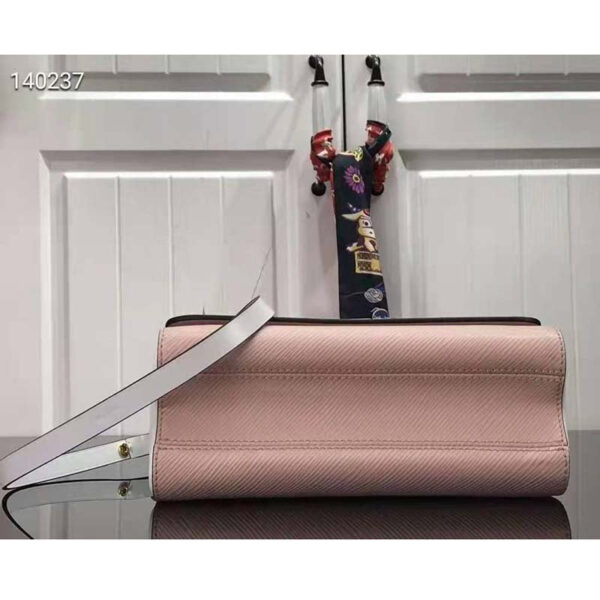 Louis Vuitton LV Women Twist MM Handbag Pink Epi Smooth Grained Leather - Image 4