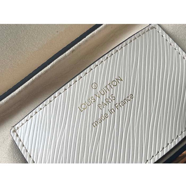 Louis Vuitton LV Women Twist MM Handbag Quartz White Epi Grained Leather - Image 10