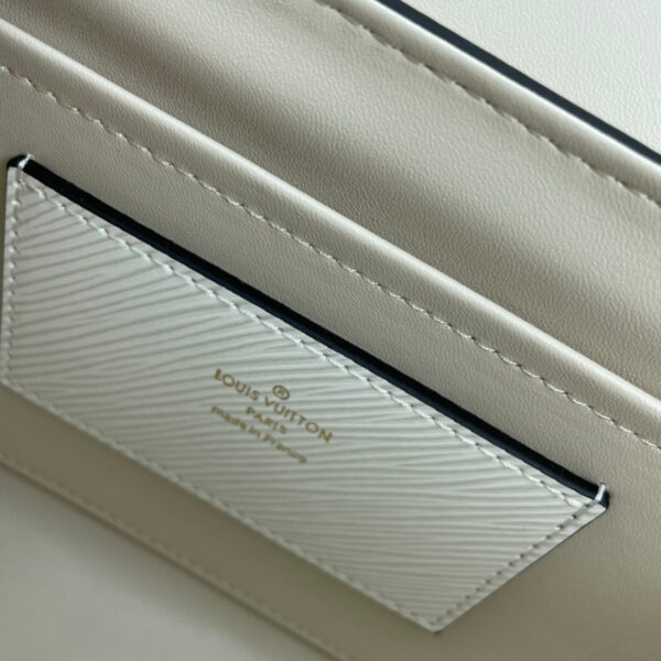 Louis Vuitton LV Women Twist MM Lemon Handbag White Epi Grained Cowhide - Image 8
