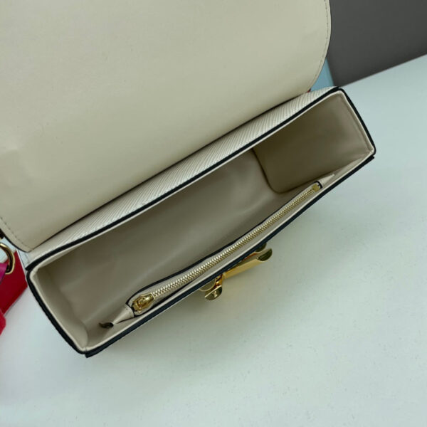 Louis Vuitton LV Women Twist MM Lemon Handbag White Epi Grained Cowhide - Image 7