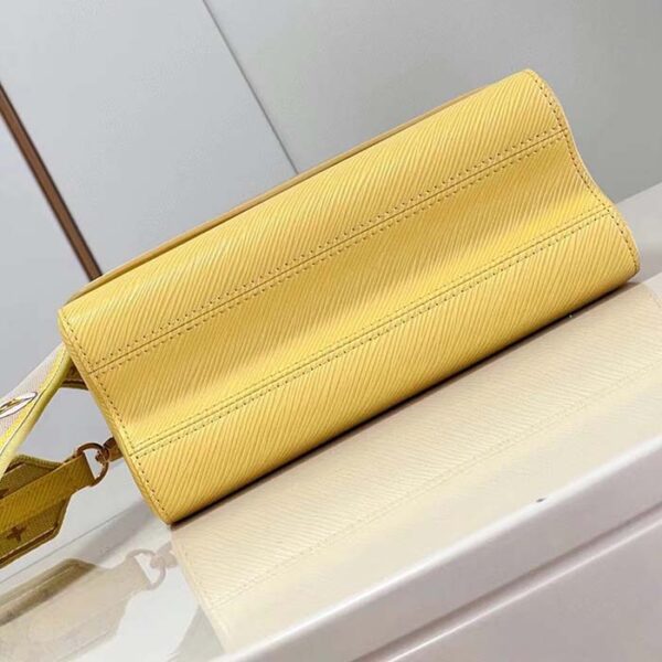 Louis Vuitton LV Women Twist MM Yellow Epi Grained Leather - Image 9