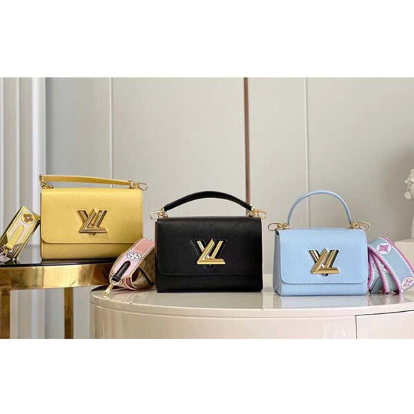 Louis Vuitton LV Women Twist MM Yellow Epi Grained Leather - Image 13