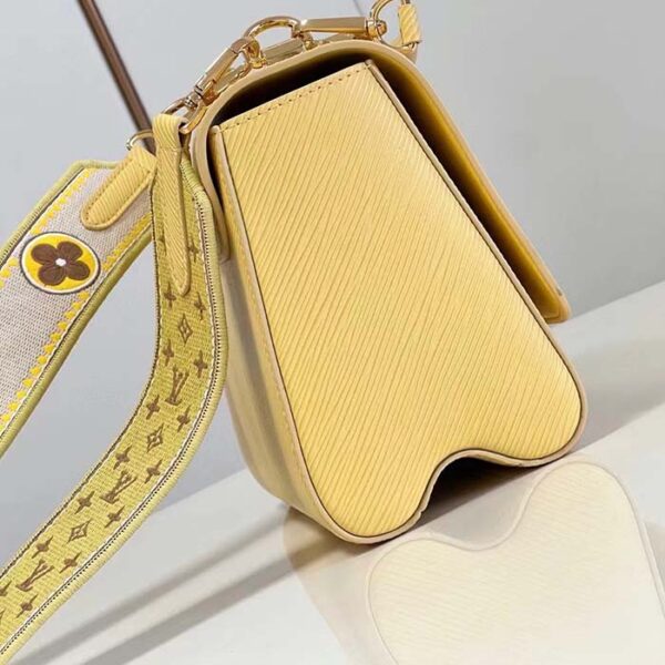 Louis Vuitton LV Women Twist MM Yellow Epi Grained Leather - Image 6
