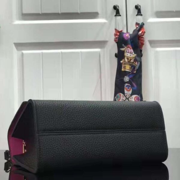 Louis Vuitton LV Women Twist One Handle BB Handbag Black Taurillon Cowhide - Image 5