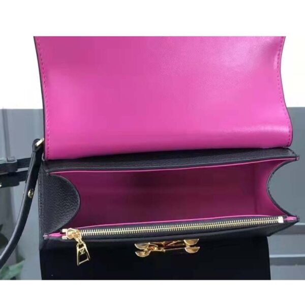 Louis Vuitton LV Women Twist One Handle BB Handbag Black Taurillon Cowhide - Image 6