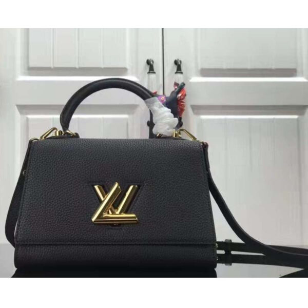 Louis Vuitton LV Women Twist One Handle BB Handbag Black Taurillon Cowhide - Image 2