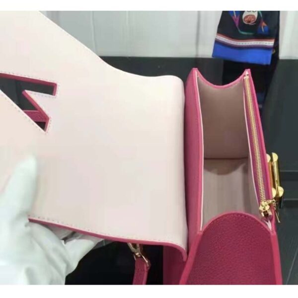 Louis Vuitton LV Women Twist One Handle BB Handbag Dragon Fruit Pink Taurillon - Image 5