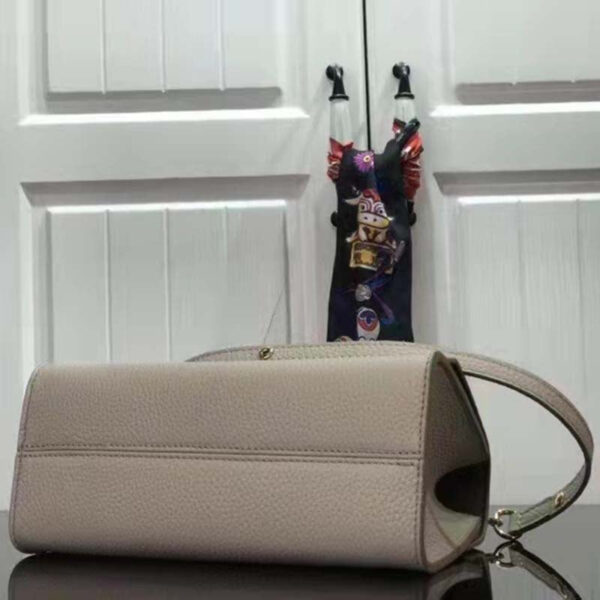 Louis Vuitton LV Women Twist One Handle BB Handbag Greige Grey Taurillon - Image 5
