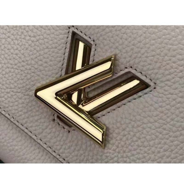 Louis Vuitton LV Women Twist One Handle BB Handbag Greige Grey Taurillon - Image 6