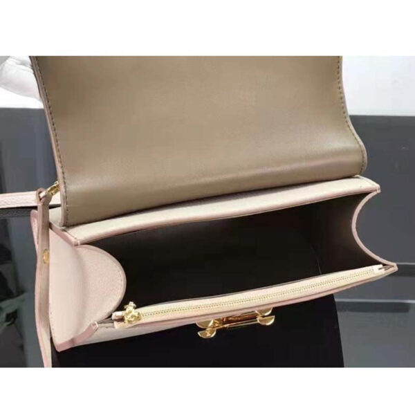 Louis Vuitton LV Women Twist One Handle BB Handbag Greige Grey Taurillon - Image 7