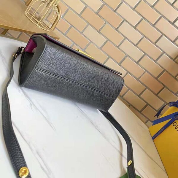 Louis Vuitton LV Women Twist One Handle PM Handbag Black Taurillon Cowhide - Image 5
