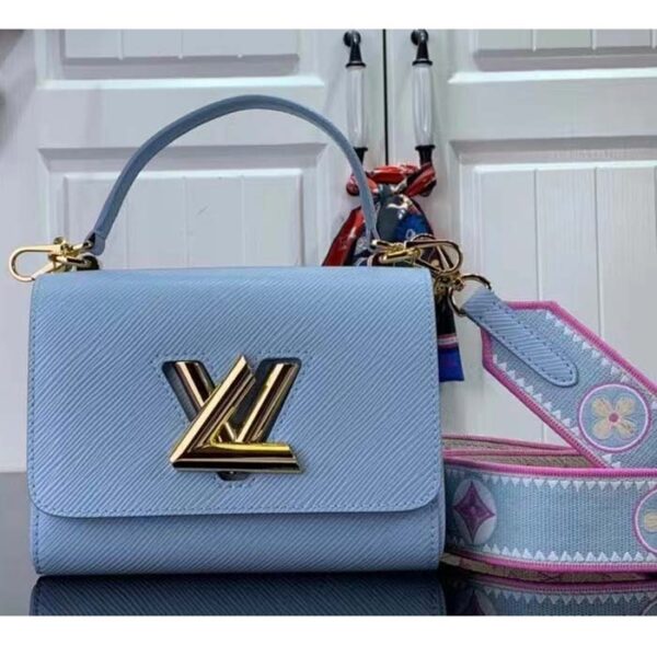 Louis Vuitton LV Women Twist PM Bag Bleu Nuage Blue Epi Grained Leather - Image 2