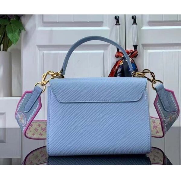 Louis Vuitton LV Women Twist PM Bag Bleu Nuage Blue Epi Grained Leather - Image 3