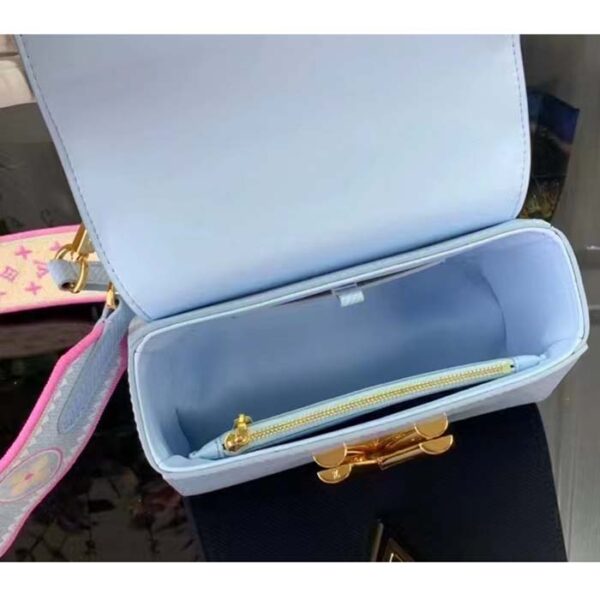 Louis Vuitton LV Women Twist PM Bag Bleu Nuage Blue Epi Grained Leather - Image 6