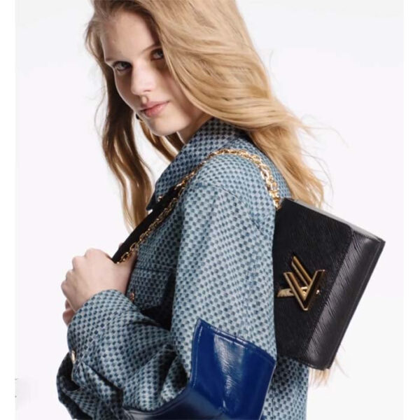 Louis Vuitton LV Women Twist PM Chain Bag Black Epi Grained Cowhide Leather - Image 12