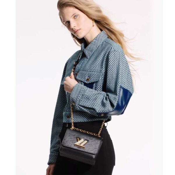 Louis Vuitton LV Women Twist PM Chain Bag Black Epi Grained Cowhide Leather - Image 14