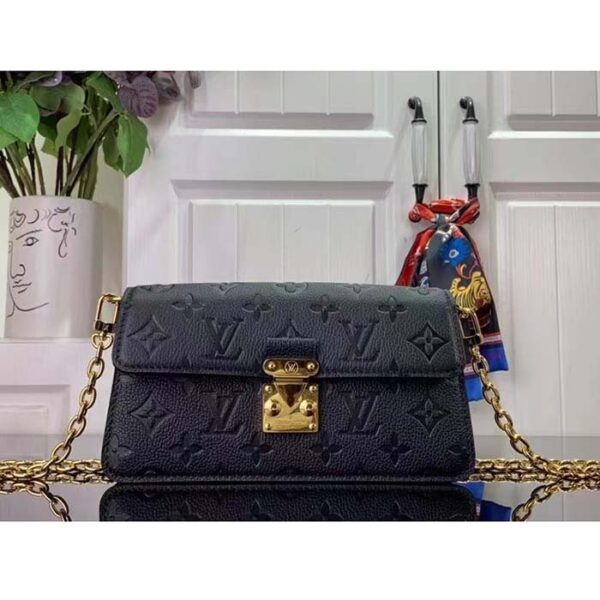 Louis Vuitton LV Women Wallet On Chain Métis Black Monogram Empreinte Embossed Supple Grained Cowhide Leather - Image 2