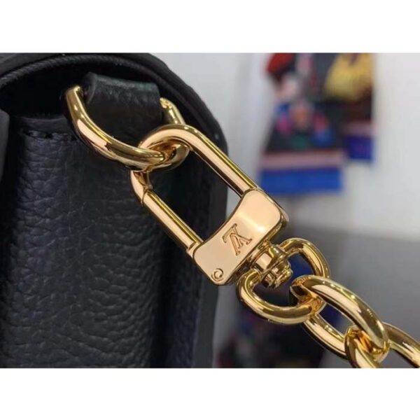 Louis Vuitton LV Women Wallet On Chain Métis Black Monogram Empreinte Embossed Supple Grained Cowhide Leather - Image 9