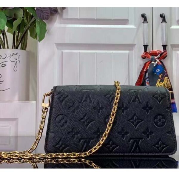 Louis Vuitton LV Women Wallet On Chain Métis Black Monogram Empreinte Embossed Supple Grained Cowhide Leather - Image 5