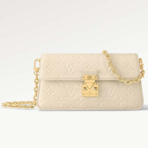 Louis Vuitton LV Women Wallet On Chain Métis Cream Monogram Empreinte Embossed Supple Grained Cowhide Leather
