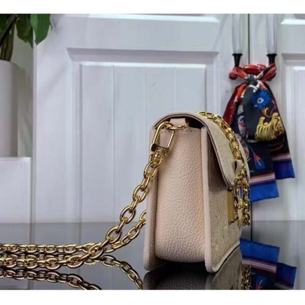 Louis Vuitton LV Women Wallet On Chain Métis Cream Monogram Empreinte Embossed Supple Grained Cowhide Leather - Image 3