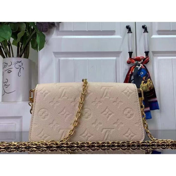 Louis Vuitton LV Women Wallet On Chain Métis Cream Monogram Empreinte Embossed Supple Grained Cowhide Leather - Image 4