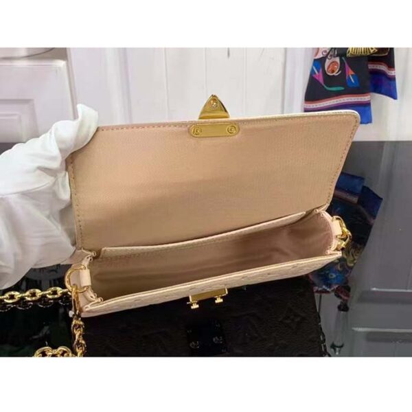 Louis Vuitton LV Women Wallet On Chain Métis Cream Monogram Empreinte Embossed Supple Grained Cowhide Leather - Image 6