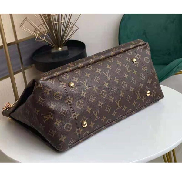 Louis Vuitton Unisex Artsy MM Monogram Coated Canvas Natural Cowhide Leather - Image 5