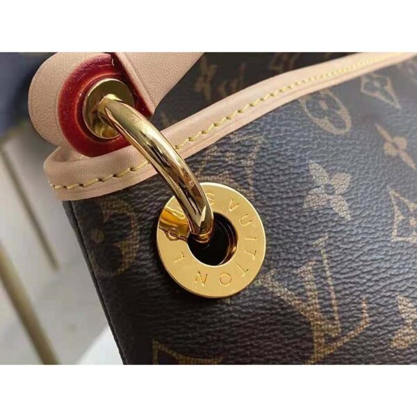 Louis Vuitton Unisex Artsy MM Monogram Coated Canvas Natural Cowhide Leather - Image 7