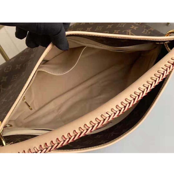 Louis Vuitton Unisex Artsy MM Monogram Coated Canvas Natural Cowhide Leather - Image 6