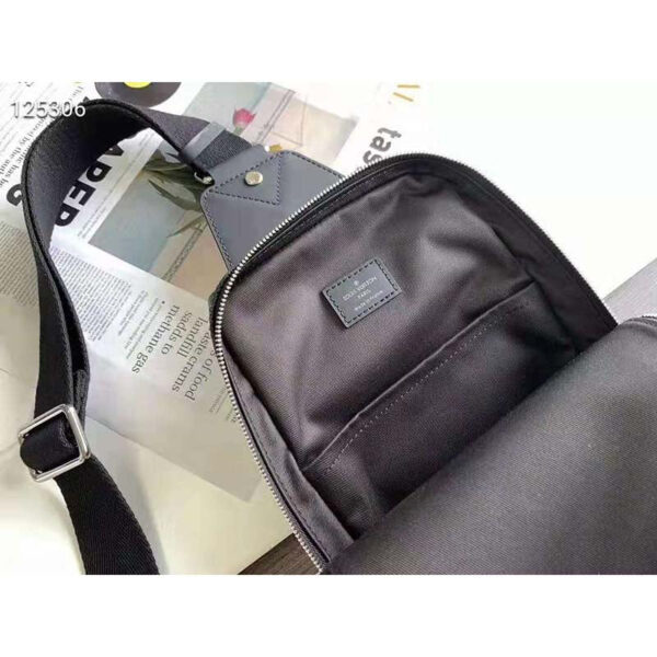 Louis Vuitton Unisex Avenue Sling Bag Coated Damier Graphique Canvas Textile Lining - Image 9