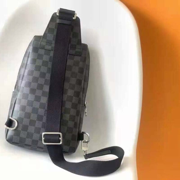 Louis Vuitton Unisex Avenue Sling Bag Coated Damier Graphique Canvas Textile Lining - Image 3