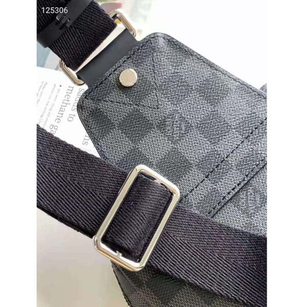 Louis Vuitton Unisex Avenue Sling Bag Coated Damier Graphique Canvas Textile Lining - Image 8