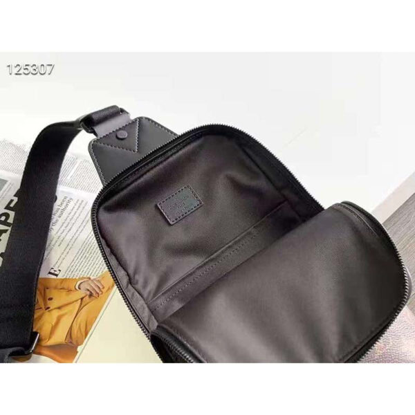 Louis Vuitton Unisex Avenue Sling Bag Monogram Macassar Coated Canvas Textile Lining - Image 6