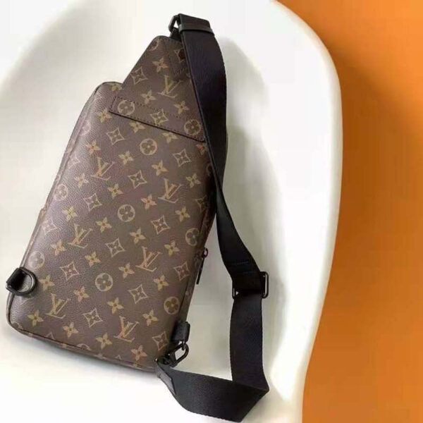 Louis Vuitton Unisex Avenue Sling Bag Monogram Macassar Coated Canvas Textile Lining - Image 3